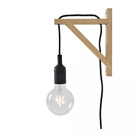 FIX Wall light E27 black (Lucide)