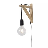 FIX Wall light E27 black (Lucide)