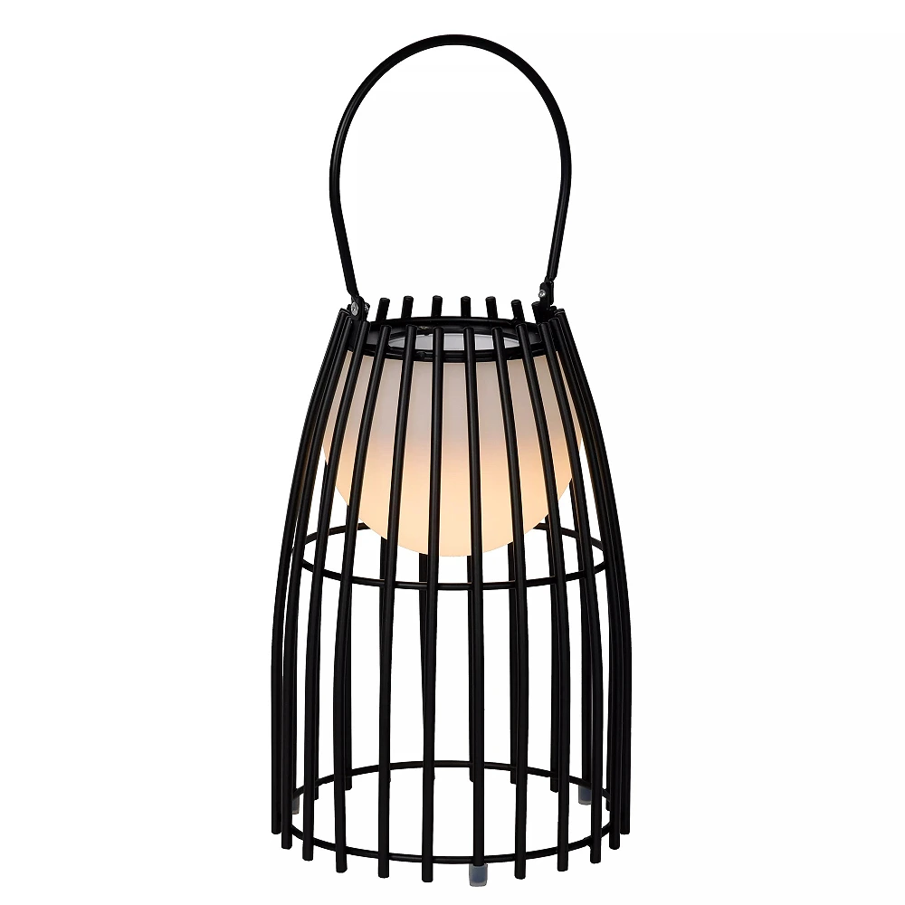 FJARA uzlādējama āra LED galda lampa 0,3 W 3000 K melna (Lucide)