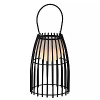 FJARA uzlādējama āra LED galda lampa 0,3 W 3000 K melna (Lucide)