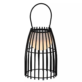 FJARA uzlādējama āra LED galda lampa 0,3 W 3000 K melna (Lucide)