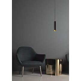 FLORIS pendant light Ø5.9 cm 1xGU10 black (Lucide)
