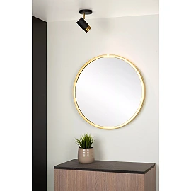 FLORIS ceiling spotlight Ø10 cm 1xGU10 black (Lucide)