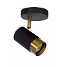 FLORIS ceiling spotlight Ø10 cm 1xGU10 black (Lucide)