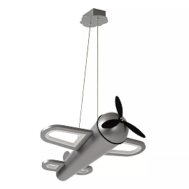 FOKKER children's pendant light LED 28 W 2500K grey (Lucide)