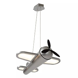 FOKKER children's pendant light LED 28 W 2500K grey (Lucide)