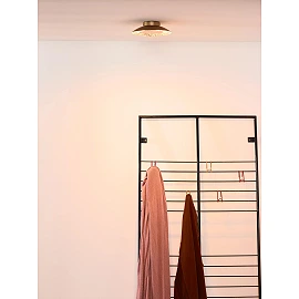 FOSKAL Flush ceiling light Ø21.5 cm LED 1x6W 2700K Brass (Lucide)