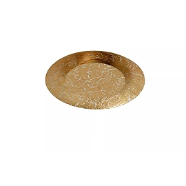 FOSKAL Flush ceiling light Ø21.5 cm LED 1x6W 2700K Brass (Lucide)