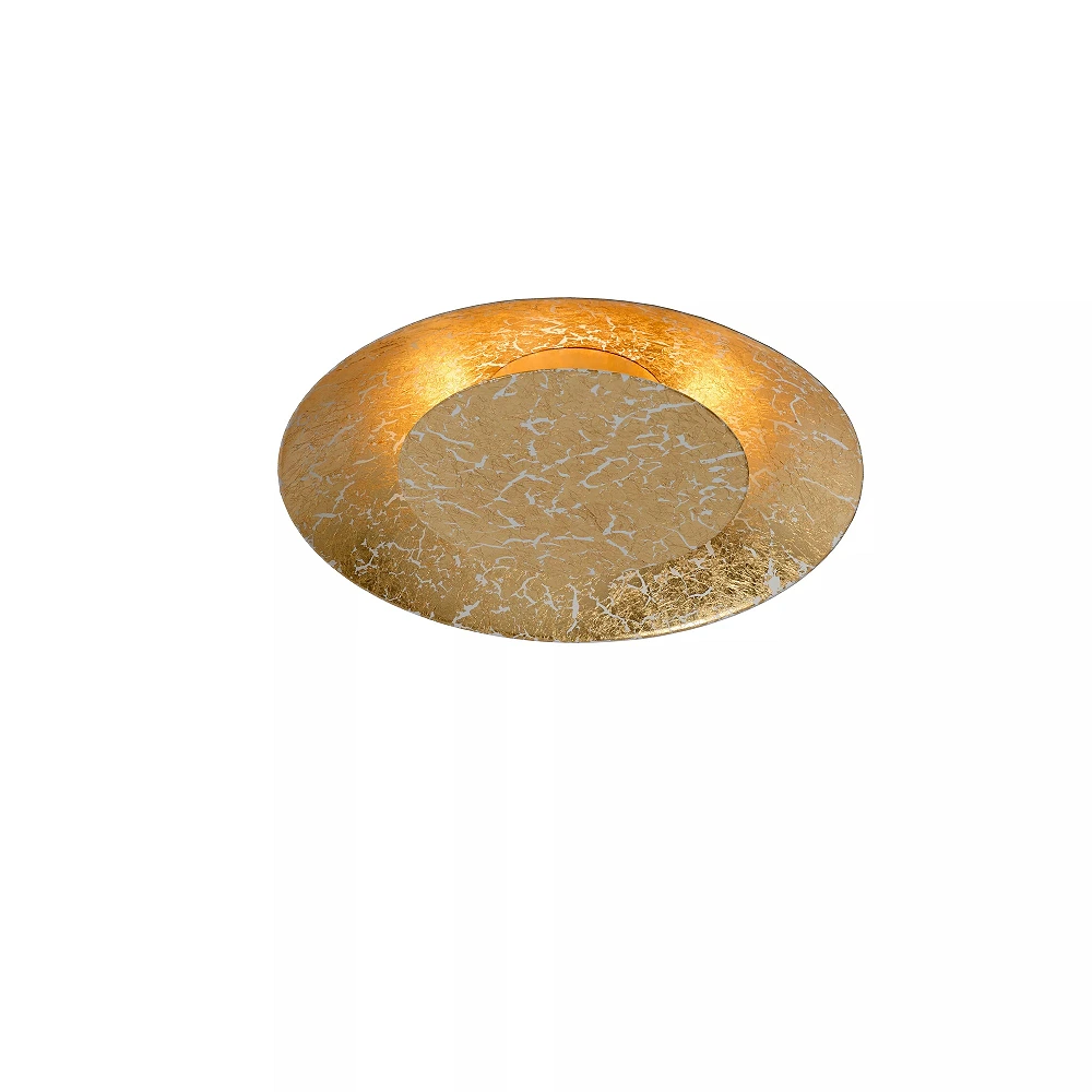 FOSKAL Flush ceiling light Ø21.5 cm LED 1x6W 2700K Brass (Lucide)