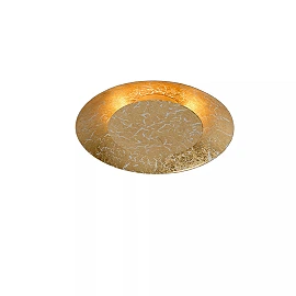 FOSKAL Flush ceiling light Ø21.5 cm LED 1x6W 2700K Brass (Lucide)