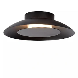 FOSKAL Flush ceiling light Ø21.5 cm LED 1x6W 2700K Black (Lucide)