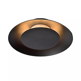 FOSKAL Flush ceiling light Ø21.5 cm LED 1x6W 2700K Black (Lucide)