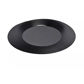 FOSKAL Flush ceiling light Ø34.5 cm LED 1x12W 2700K Black (Lucide)