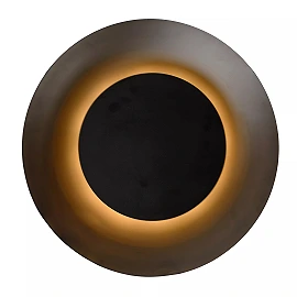 FOSKAL Flush ceiling light Ø34.5 cm LED 1x12W 2700K Black (Lucide)