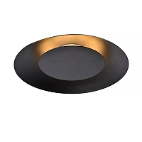 FOSKAL Flush ceiling light Ø34.5 cm LED 1x12W 2700K Black (Lucide)