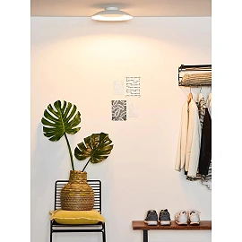 FOSKAL Flush ceiling light Ø34.5 cm LED 1x12W 2700K White (Lucide)