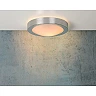 FRESH Bathroom flush ceiling light Ø27 cm E27 satin chrome (Lucide)