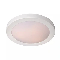 FRESH Bathroom flush ceiling light 1x20W E27 IP44 White (Lucide)