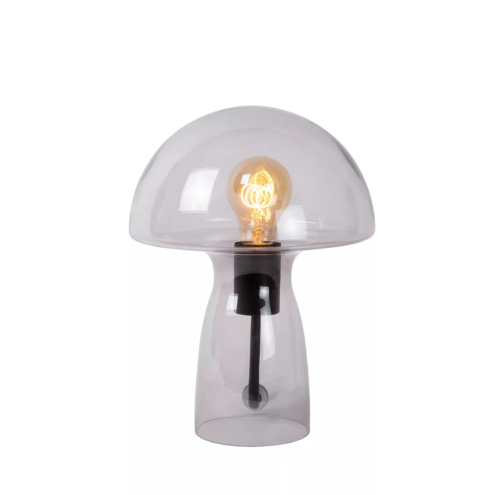 FUNGO galda lampa 23x23 cm E27 dūmu pelēka (Lucide)