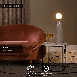 FIGARO Table lamp Ø12 cm 1xG9 10W Grey (Lucide)