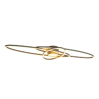 GALACTICA LED CCT flush ceiling light 60 W 3100 lm taupe (Lucide)