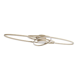 GALACTICA LED CCT flush ceiling light 60 W 3100 lm taupe (Lucide)