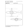 GALACTICA LED CCT griestu plafons 60 W 3100 lm taupe (Lucide)
