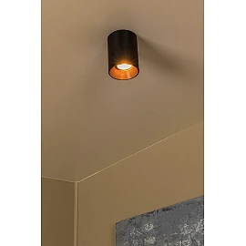 GERTI ceiling spotlight Ø8 cm 1xGU10 40 W black (Lucide)