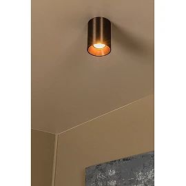 GERTI ceiling spotlight Ø8 cm 1xGU10 40 W coffee (Lucide)
