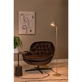 GIAN floor lamp 9W taupe (Lucide)