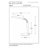 GILLY LED desk lamp 5W 2700K black (Lucide)
