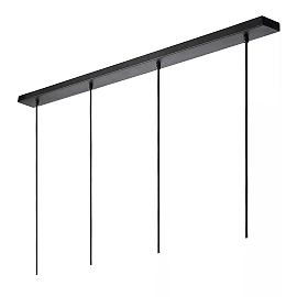GIPSY Pendant light 120 cm 4xE27 black (Lucide)
