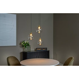 GISELA pendant light 3x4.3 W transparent (Lucide)