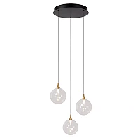 GISELA pendant light 3x4.3 W transparent (Lucide)