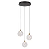 GISELA pendant light 3x4.3 W transparent (Lucide)