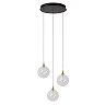 GISELA pendant light 3x4.3 W transparent (Lucide)