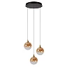 GISELA pendant light 3x4.3 W amber (Lucide)