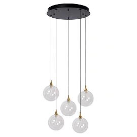 GISELA pendant light 5x3.8 W transparent (Lucide)