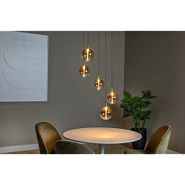 GISELA pendant light 5x3.8 W amber (Lucide)