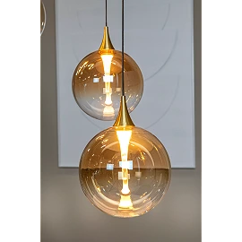 GISELA pendant light 5x3.8 W amber (Lucide)
