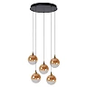 GISELA pendant light 5x3.8 W amber (Lucide)