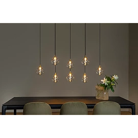 GISELA pendant light 8x3.9 W transparent (Lucide)