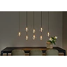 GISELA pendant light 8x3.9 W transparent (Lucide)