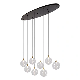 GISELA pendant light 8x3.9 W transparent (Lucide)