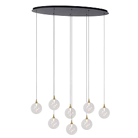 GISELA pendant light 8x3.9 W transparent (Lucide)