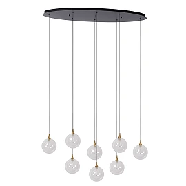GISELA pendant light 8x3.9 W transparent (Lucide)