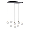 GISELA pendant light 8x3.9 W transparent (Lucide)