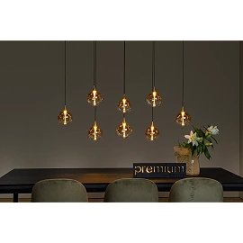 GISELA pendant light 8x3.9 W amber (Lucide)