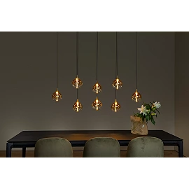 GISELA pendant light 8x3.9 W amber (Lucide)