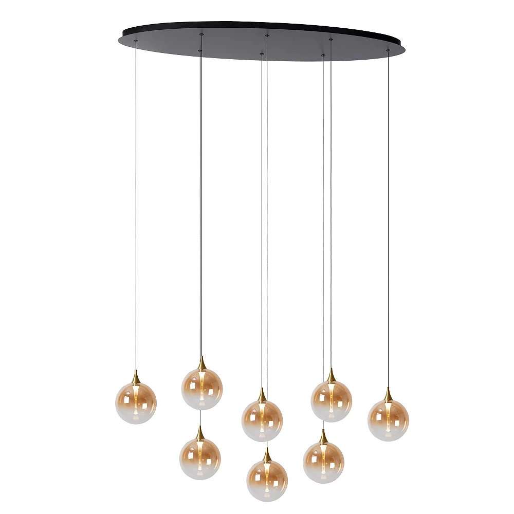 GISELA pendant light 8x3.9 W amber (Lucide)
